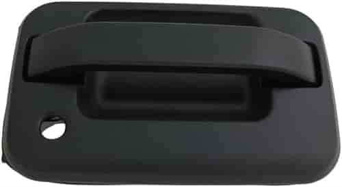 Exterior Door Handle Front Right Primed Black With Keyhole