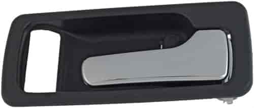 Interior Door Handle Front Right Without Power Lock Chrome/Black