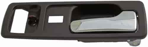 Interior Door Handle Front Right With Power Lock Chrome/Brown