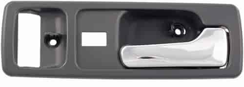 Interior Door Handle Front Right With Power Lock Chrome/Gray