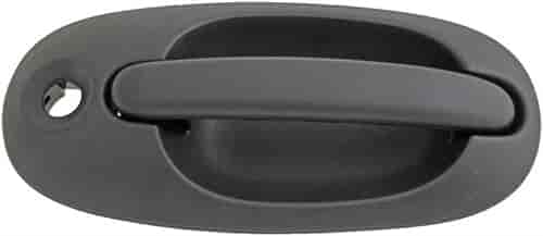 Exterior Door Handle Side Sliding Right With Keyhole Textured Black
