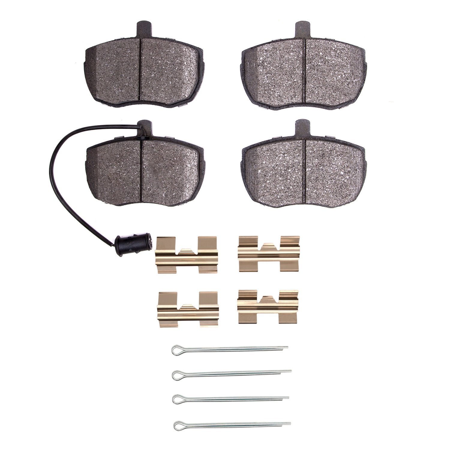1115-0519-01 Active Performance Brake Pads & Hardware Kit, 1987-1989 Land Rover, Position: Front