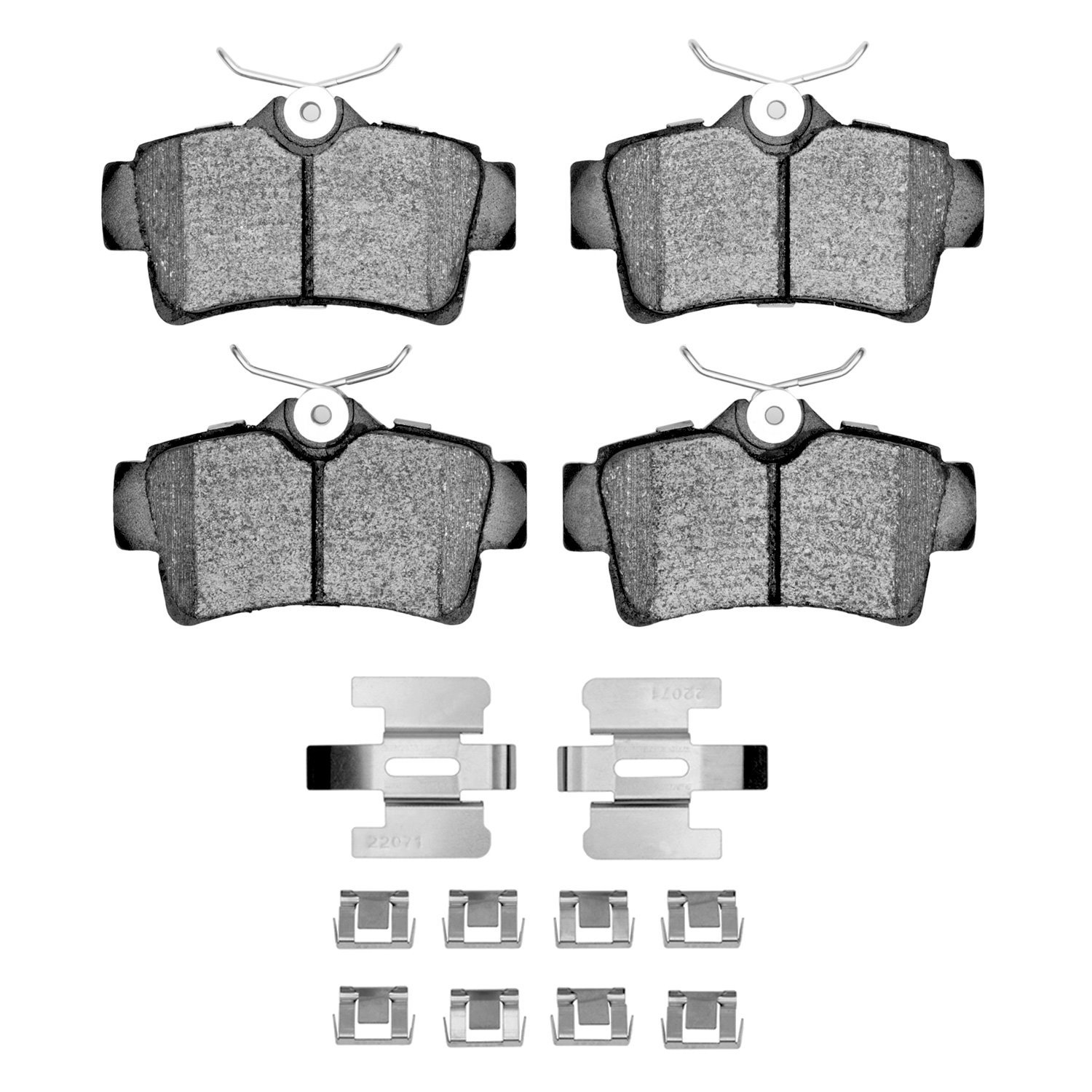1115-0627-11 Active Performance Brake Pads & Hardware Kit, 1994-2004 Ford/Lincoln/Mercury/Mazda, Position: Rear