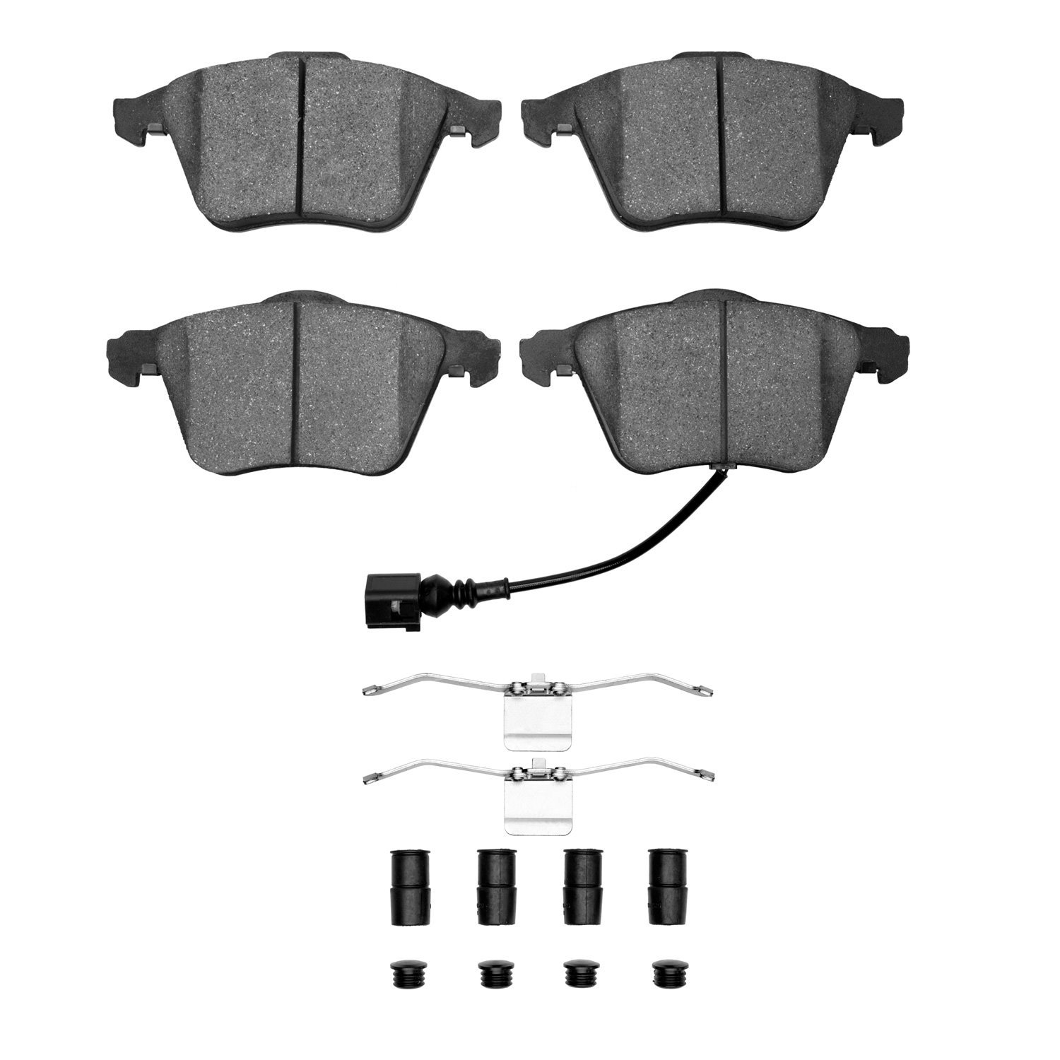 1115-1111-01 Active Performance Brake Pads & Hardware Kit, 2008-2015 Audi/Volkswagen, Position: Front