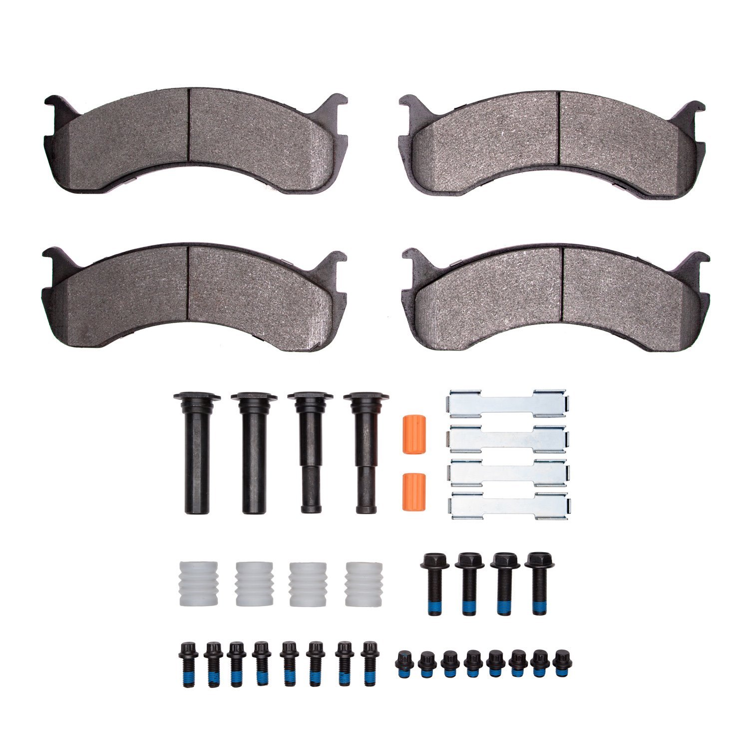 1214-0786-01 Heavy-Duty Brake Pads & Hardware Kit, Fits Select Multiple Makes/Models, Position: Fr,Fr & Rr,Rear,Rr