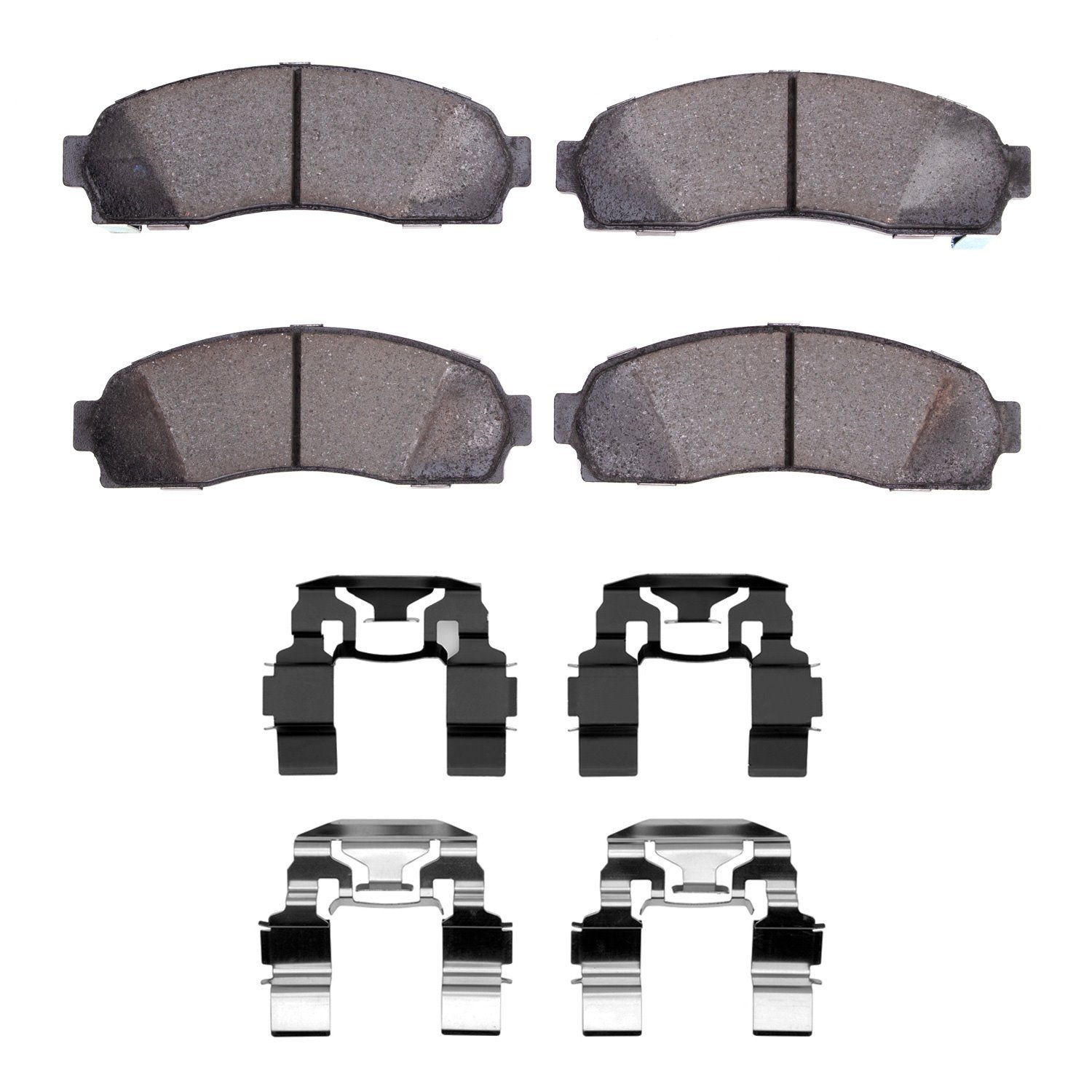 1214-0833-02 Heavy-Duty Brake Pads & Hardware Kit, 2001-2005 Ford/Lincoln/Mercury/Mazda, Position: Front