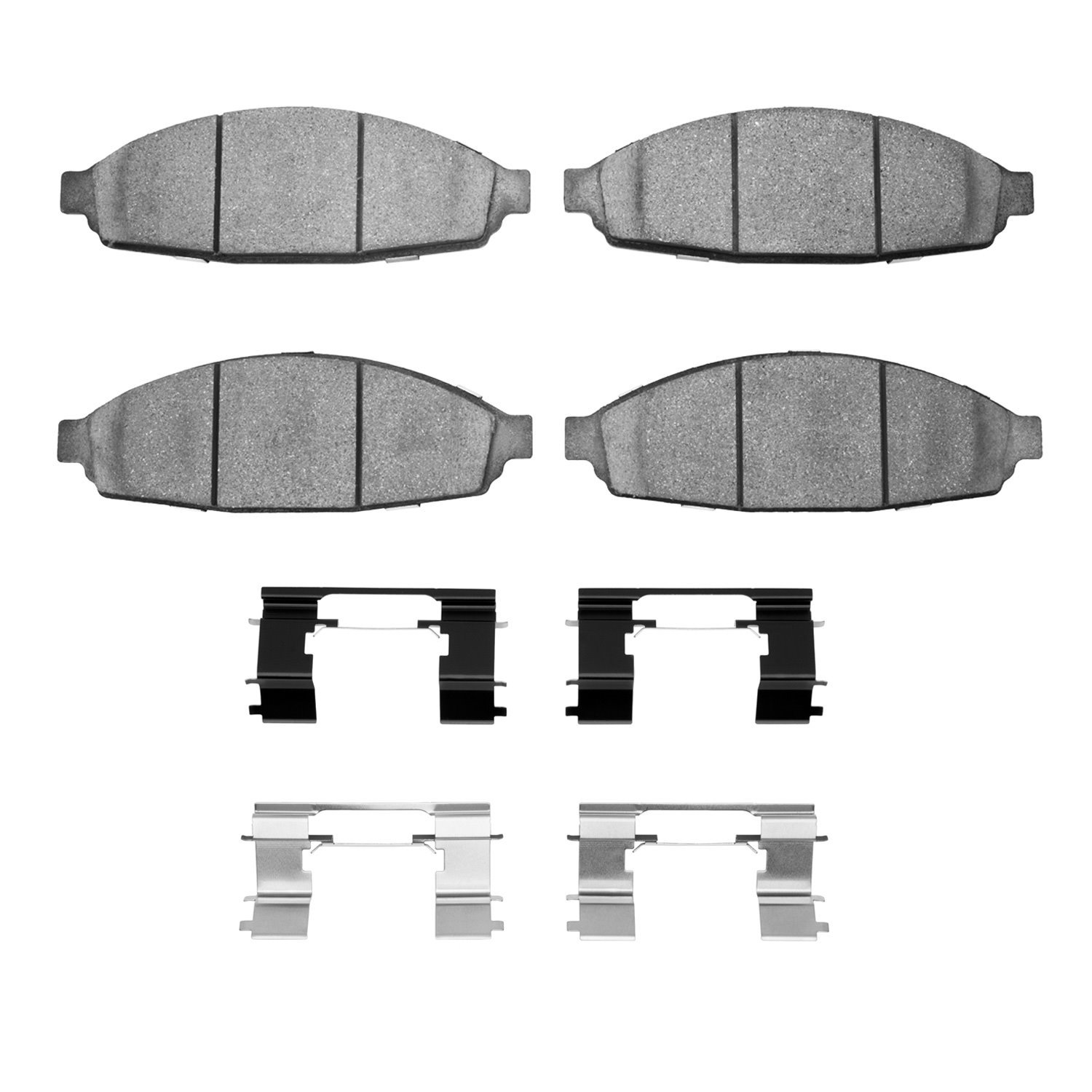 1214-0931-01 Heavy-Duty Brake Pads & Hardware Kit, 2003-2011 Ford/Lincoln/Mercury/Mazda, Position: Front