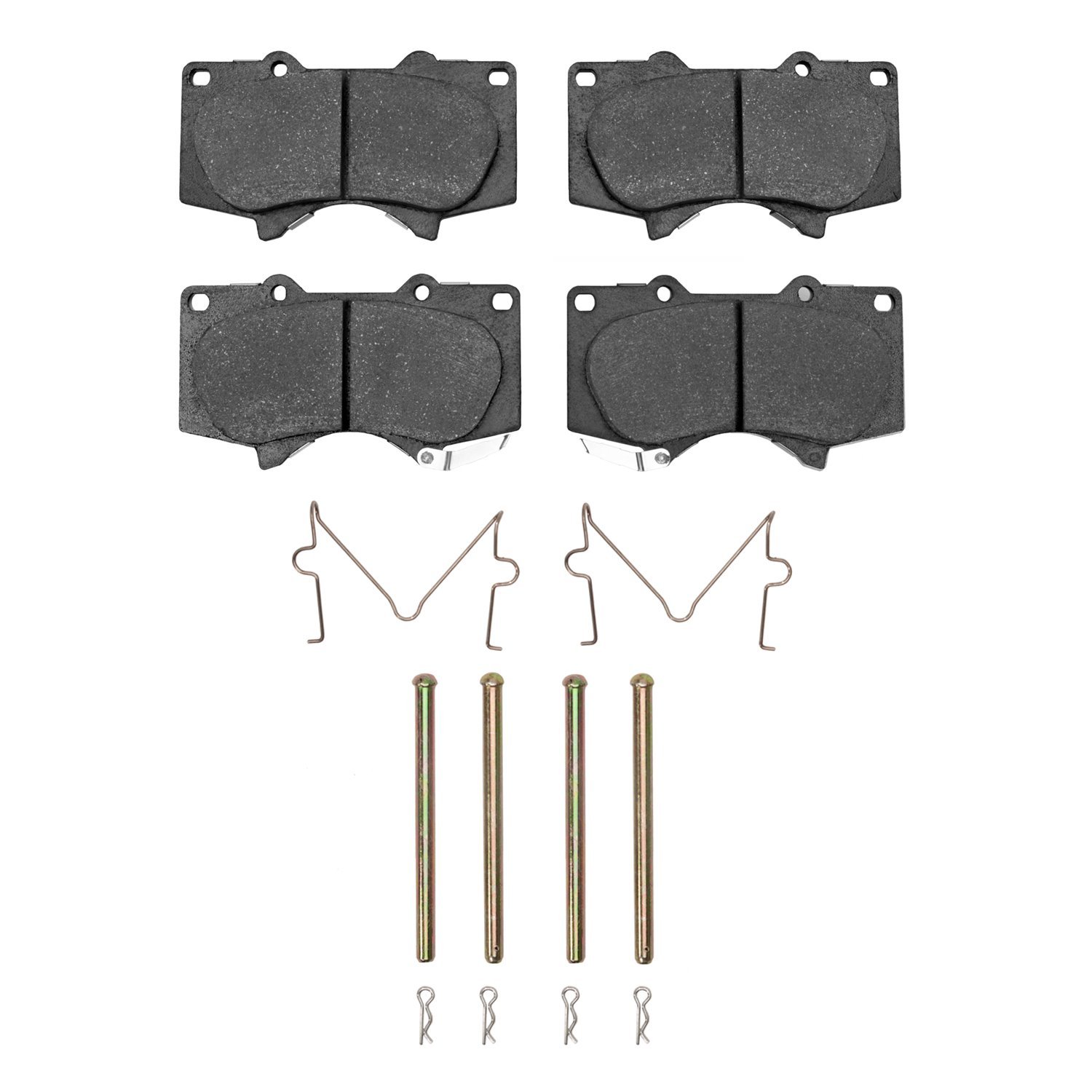 1214-0976-01 Heavy-Duty Brake Pads & Hardware Kit, Fits Select Multiple Makes/Models, Position: Front