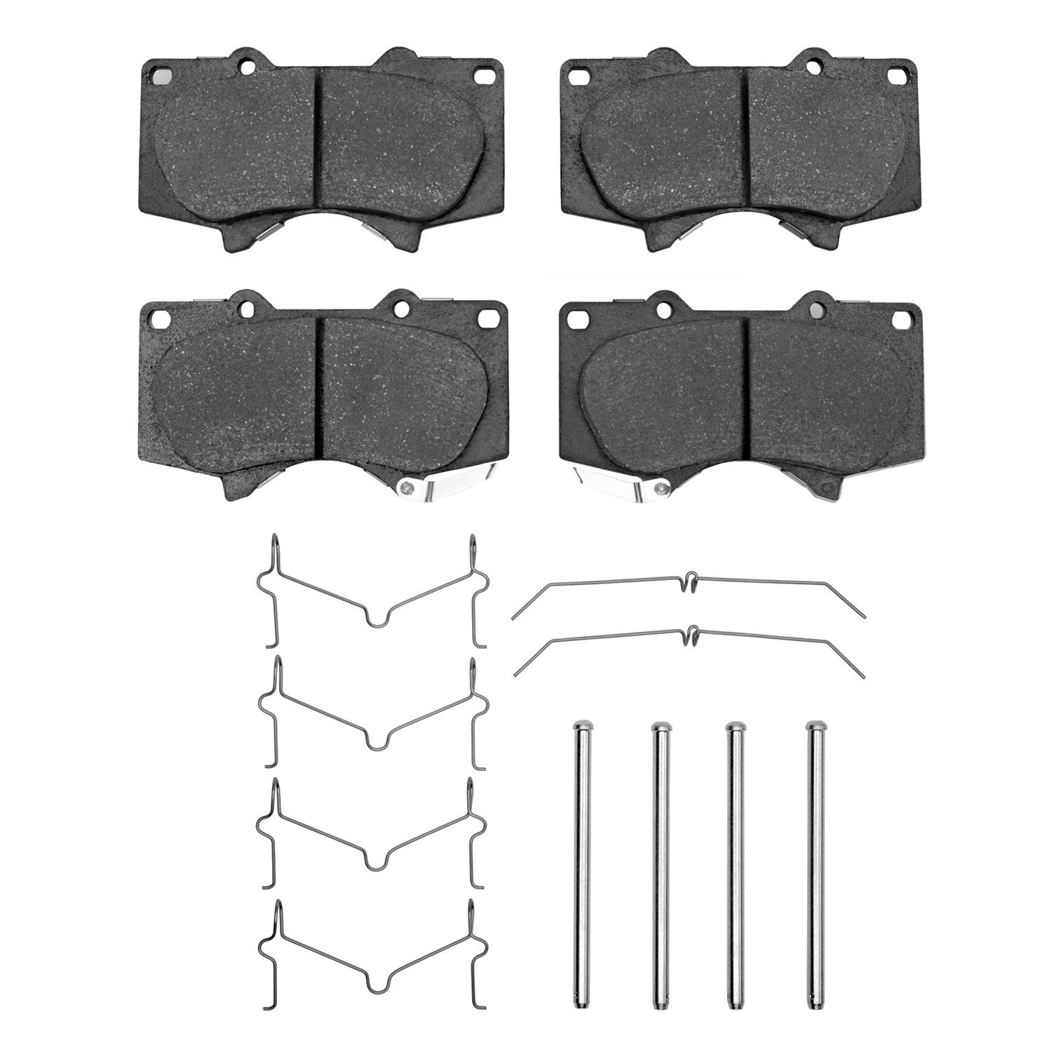 1214-0976-02 Heavy-Duty Brake Pads & Hardware Kit, Fits Select Lexus/Toyota/Scion, Position: Front