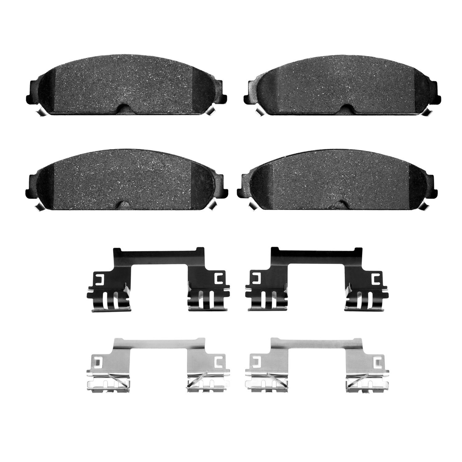 1214-1058-02 Heavy-Duty Brake Pads & Hardware Kit, Fits Select Mopar, Position: Front