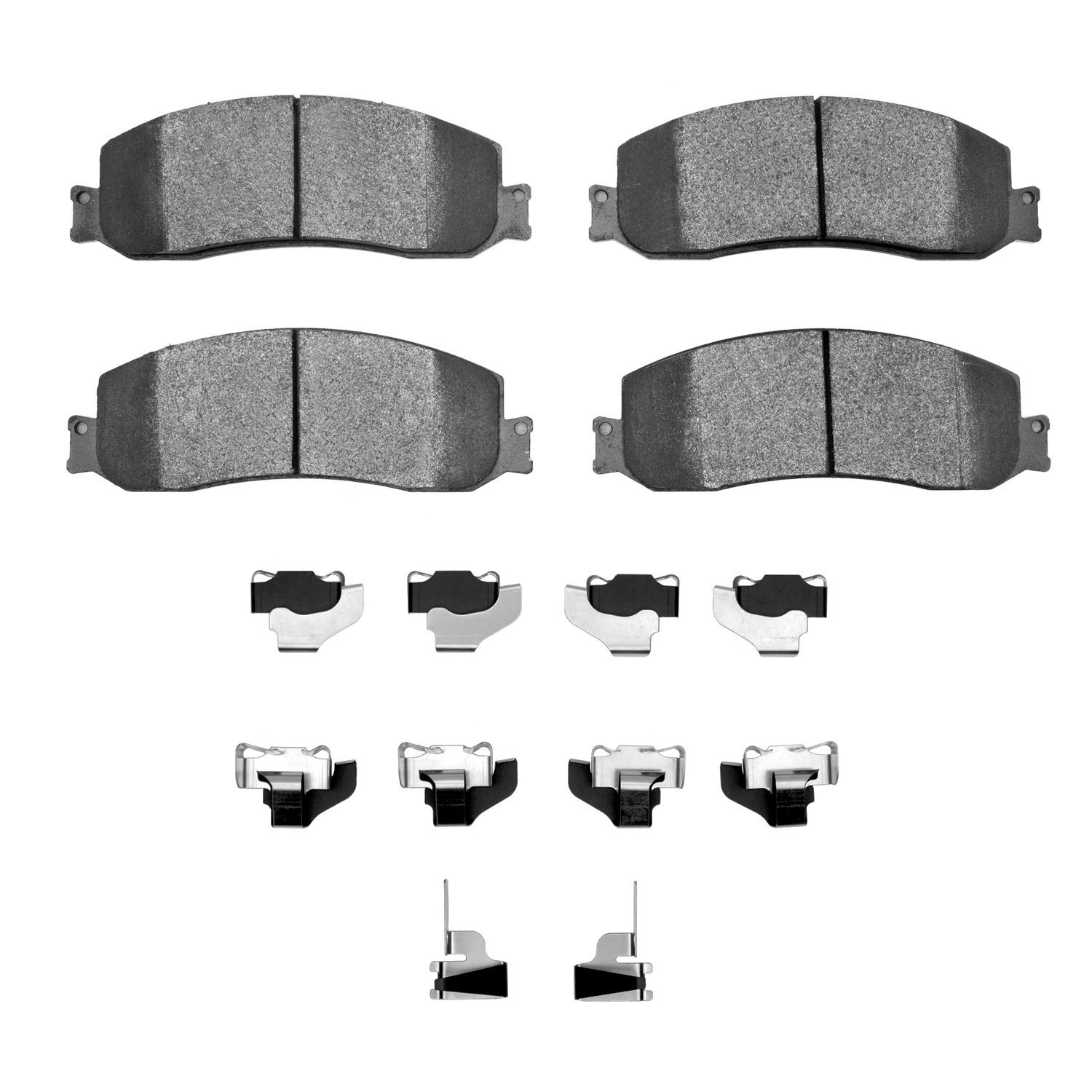 1214-1333-01 Heavy-Duty Brake Pads & Hardware Kit, 2010-2012 Ford/Lincoln/Mercury/Mazda, Position: Front