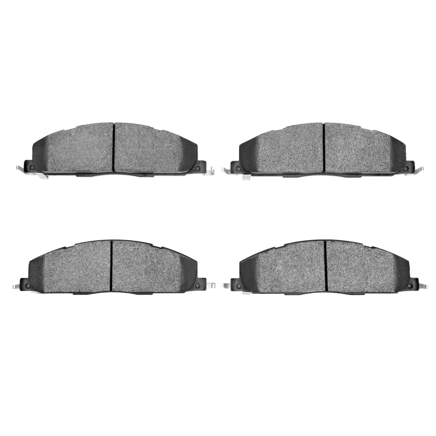 1214-1400-00 Heavy-Duty Semi-Metallic Brake Pads, 2009-2018 Mopar, Position: Rear