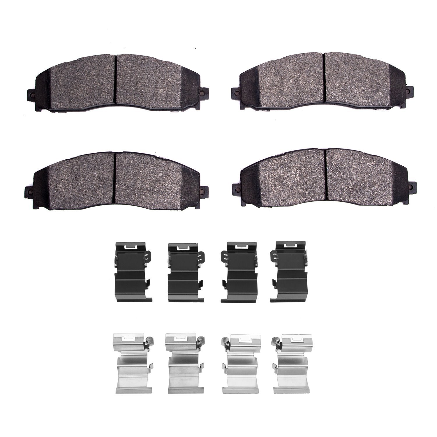 Heavy-Duty Brake Pads & Hardware Kit, Fits Select