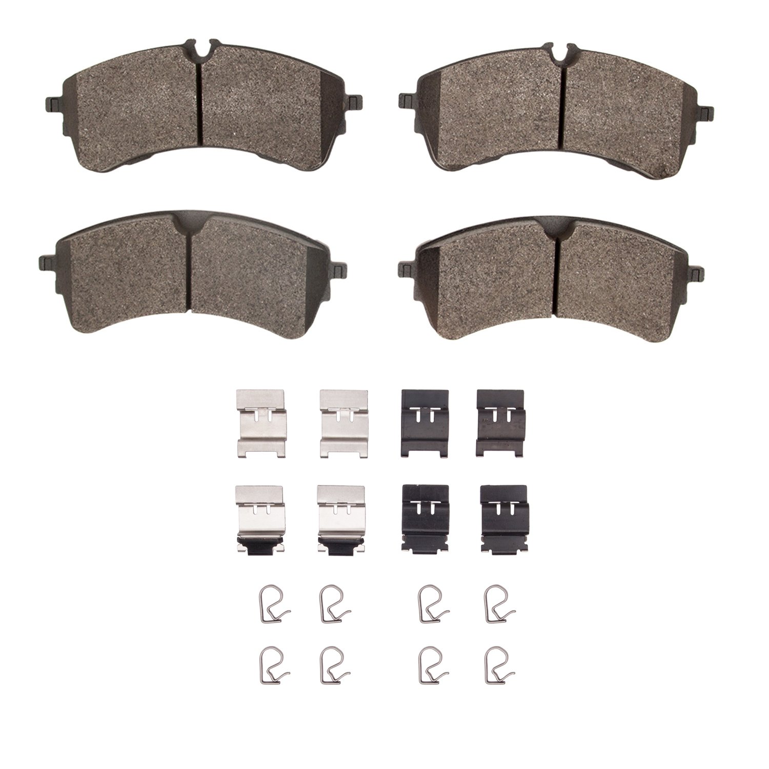 1214-2280-01 Heavy-Duty Brake Pads & Hardware Kit, Fits Select Ford/Lincoln/Mercury/Mazda, Position: Rear
