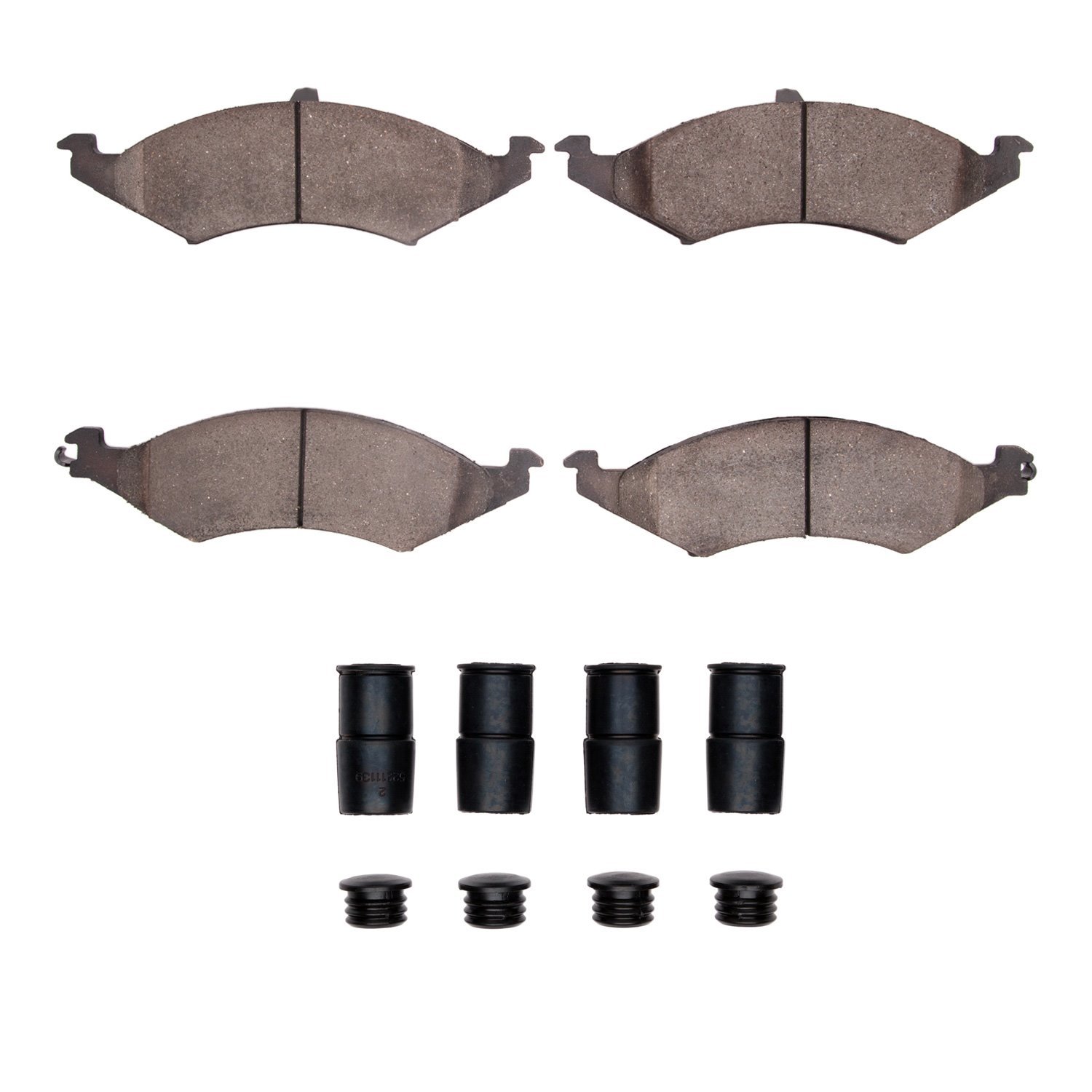 1310-0421-01 3000-Series Ceramic Brake Pads & Hardware Kit, 1986-1993 Ford/Lincoln/Mercury/Mazda, Position: Front