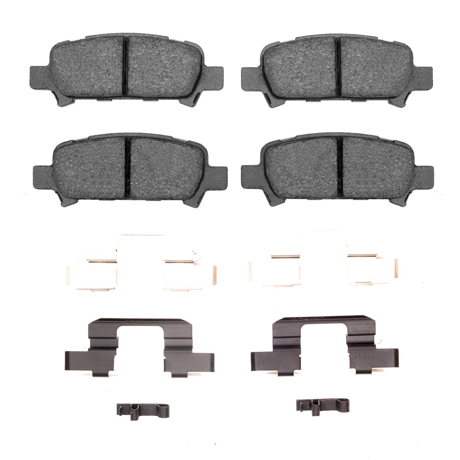 1310-0770-03 3000-Series Ceramic Brake Pads & Hardware Kit, 2005-2009 Subaru, Position: Rear