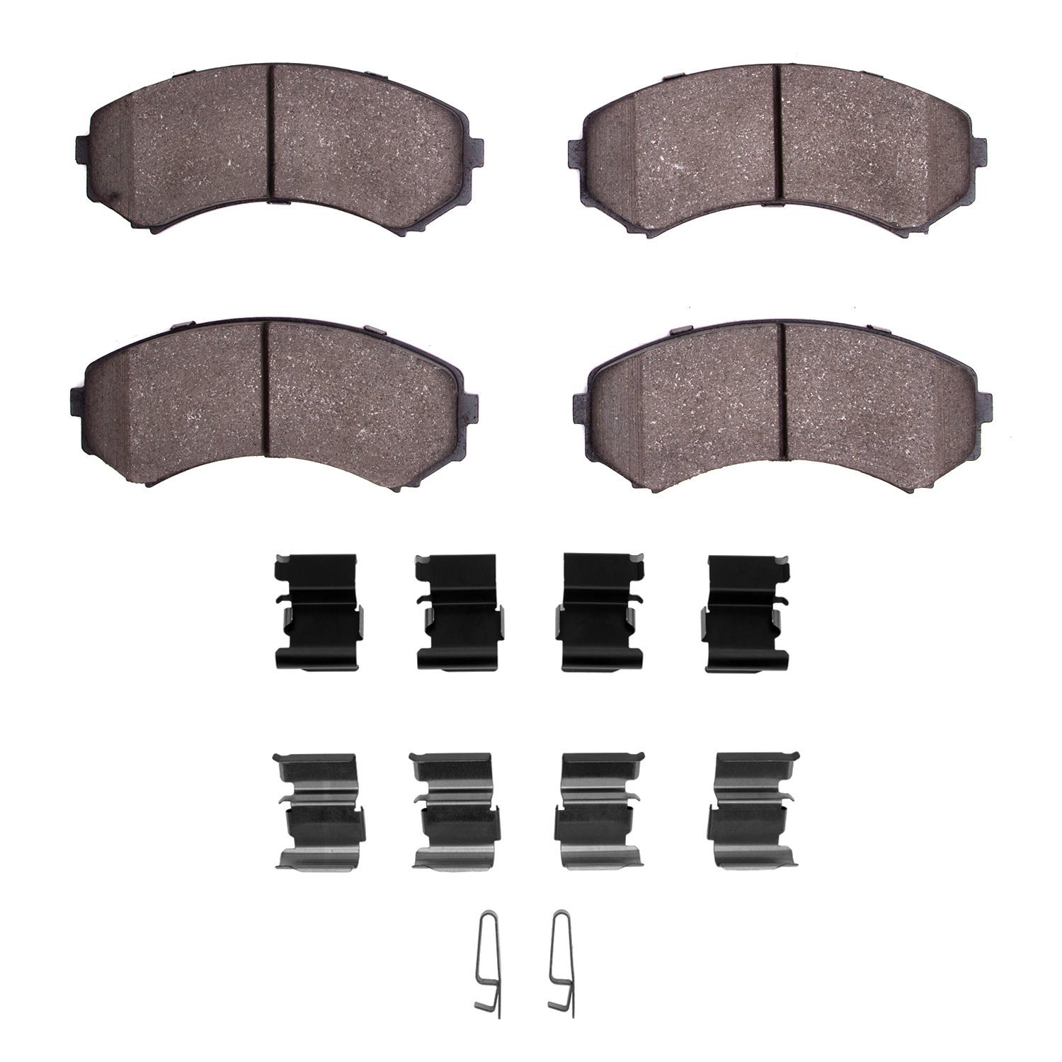 1310-0867-01 3000-Series Ceramic Brake Pads & Hardware Kit, 2000-2011 Multiple Makes/Models, Position: Front