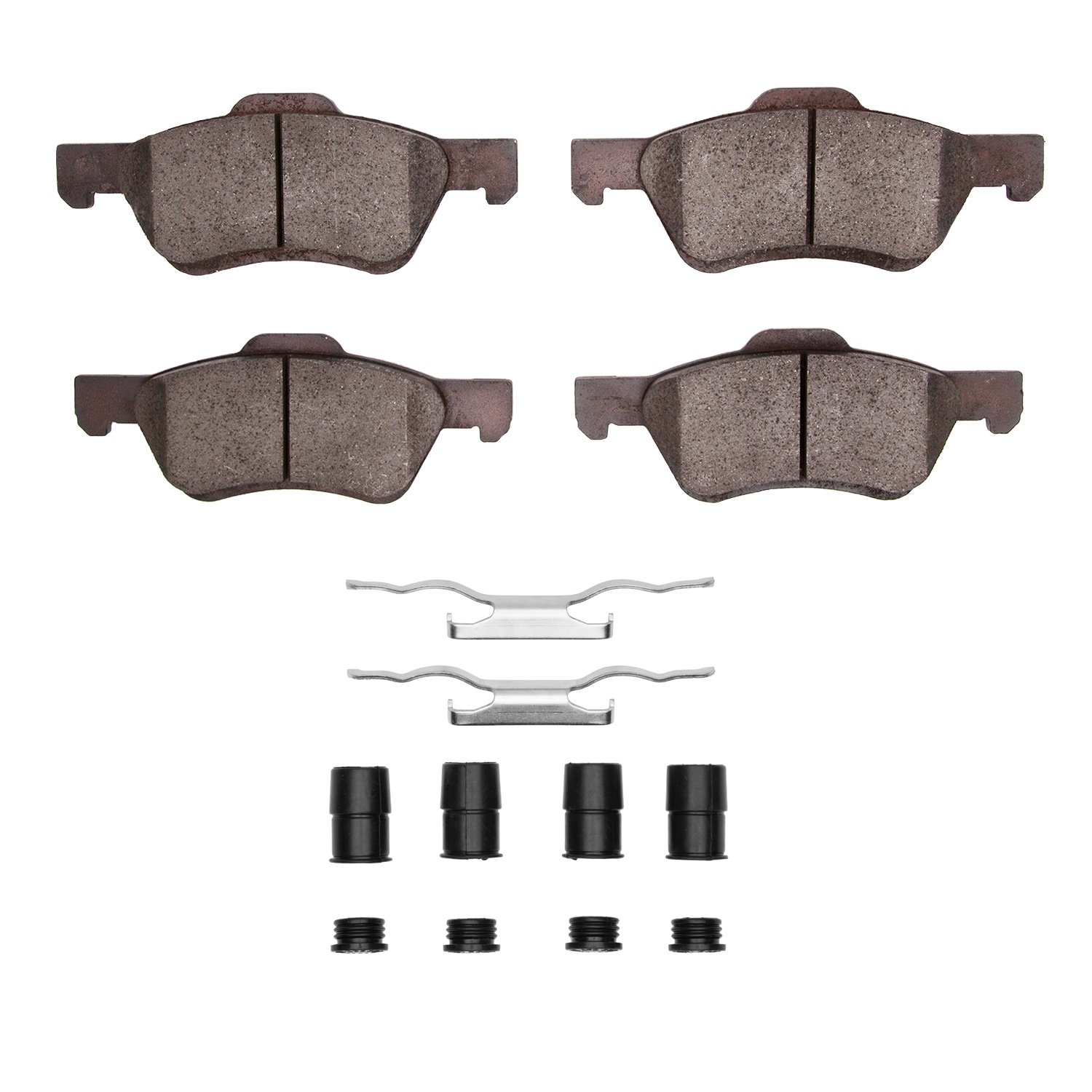1310-1047-11 3000-Series Ceramic Brake Pads & Hardware Kit, 2008-2012 Ford/Lincoln/Mercury/Mazda, Position: Front