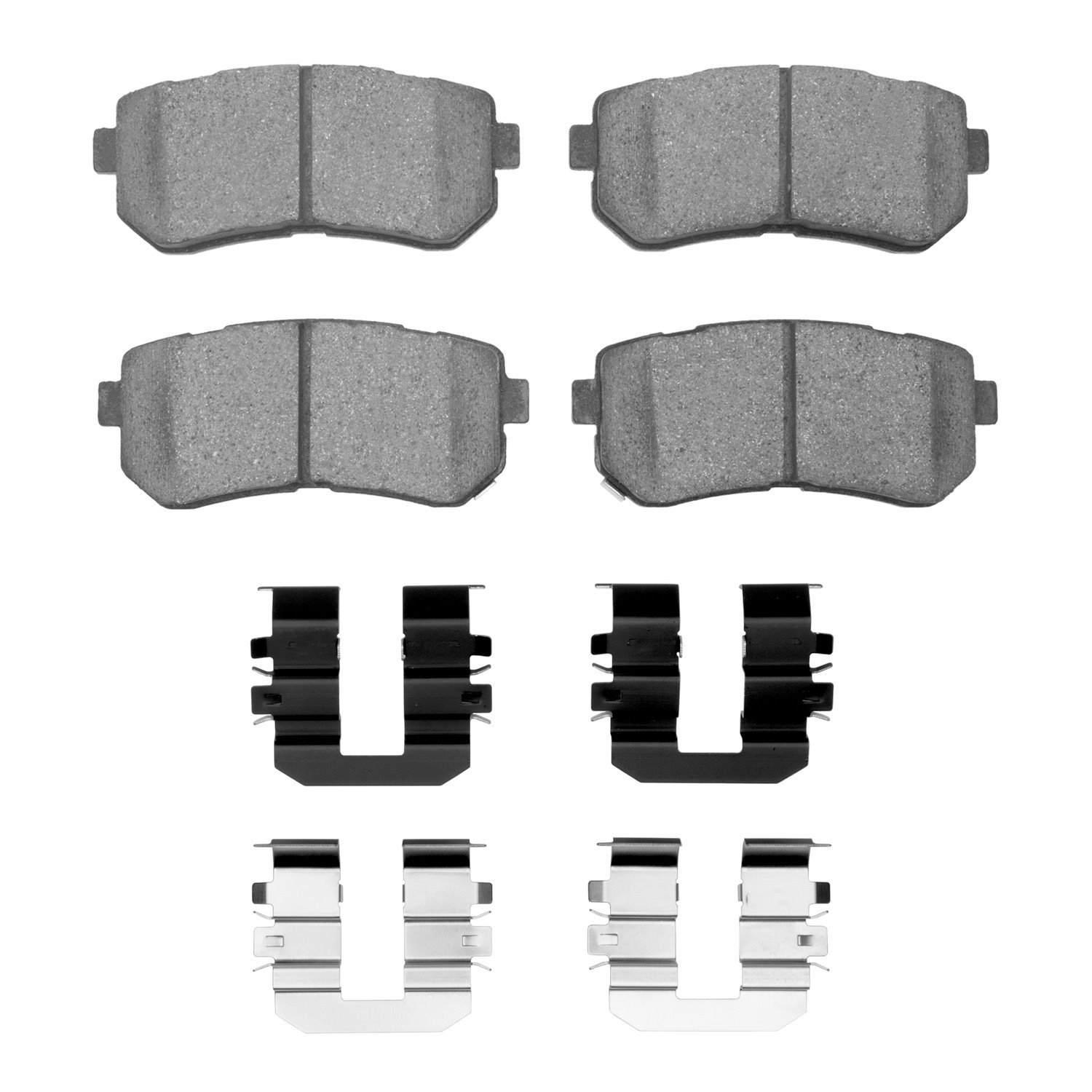 1310-1157-01 3000-Series Ceramic Brake Pads & Hardware Kit, 2006-2019 Multiple Makes/Models, Position: Rear