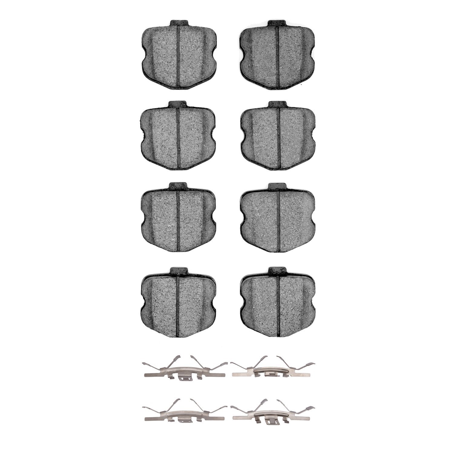 1310-1185-11 3000-Series Ceramic Brake Pads & Hardware Kit, 2006-2013 GM, Position: Rear