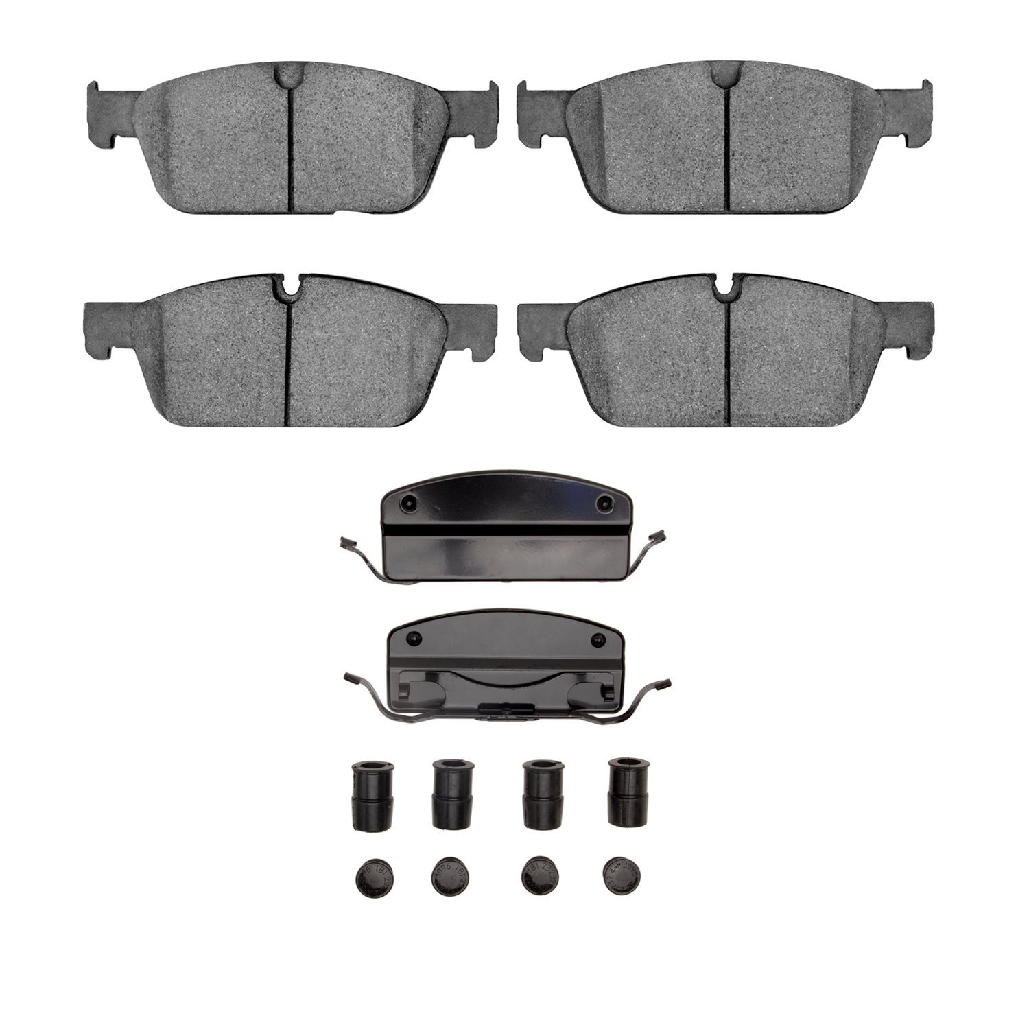 1310-1636-01 3000-Series Ceramic Brake Pads & Hardware Kit, 2012-2014 Mercedes-Benz, Position: Front