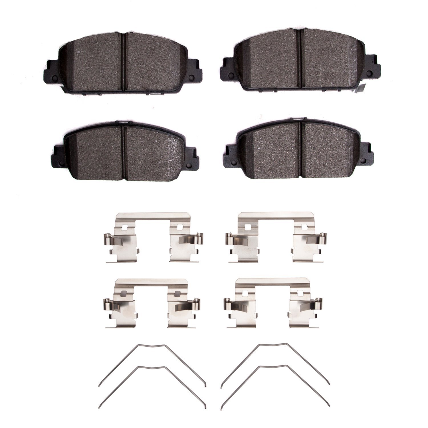 1310-1654-01 3000-Series Ceramic Brake Pads & Hardware Kit, Fits Select Acura/Honda, Position: Front