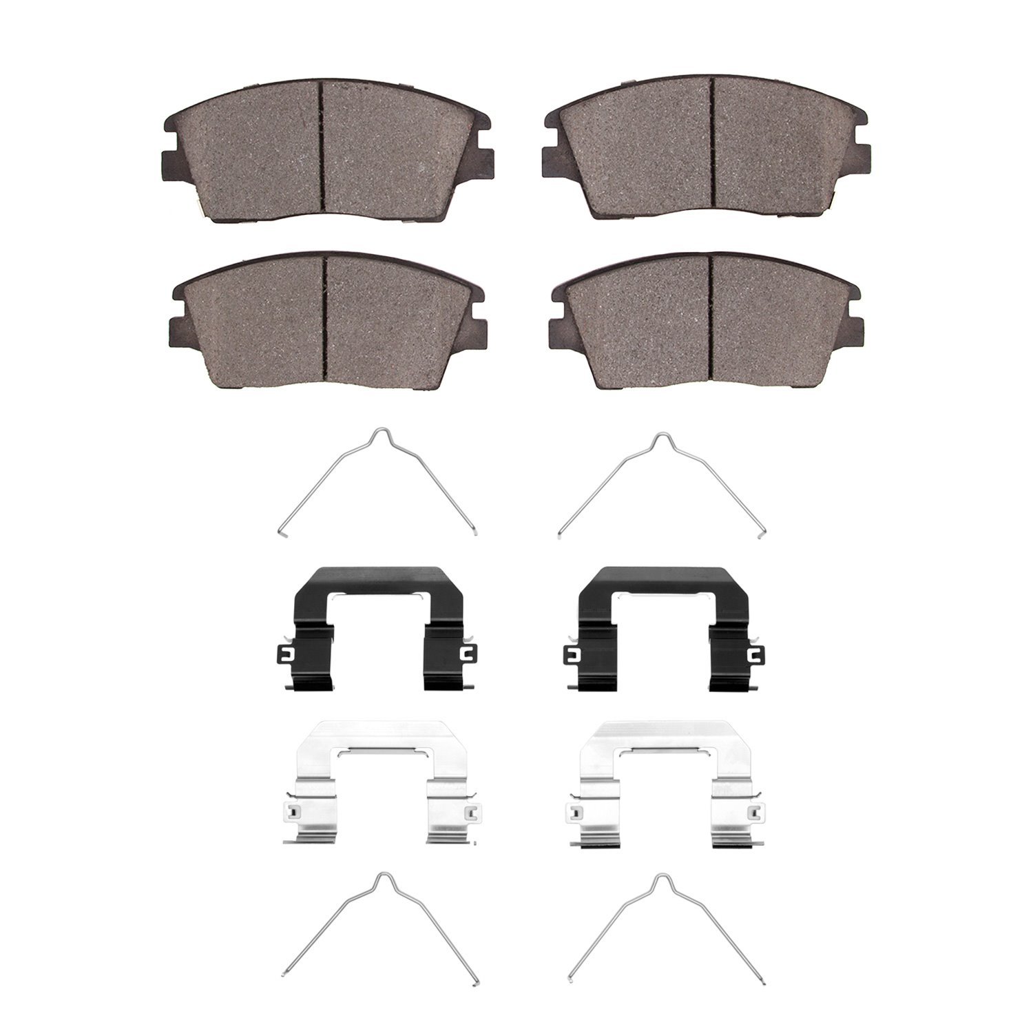 1310-1847-02 3000-Series Ceramic Brake Pads & Hardware Kit, Fits Select Kia/Hyundai/Genesis, Position: Front