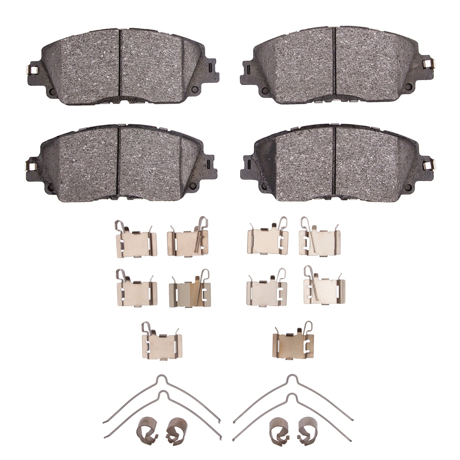 1310-2076-01 3000-Series Ceramic Brake Pads & Hardware Kit, Fits Select Lexus/Toyota/Scion, Position: Front