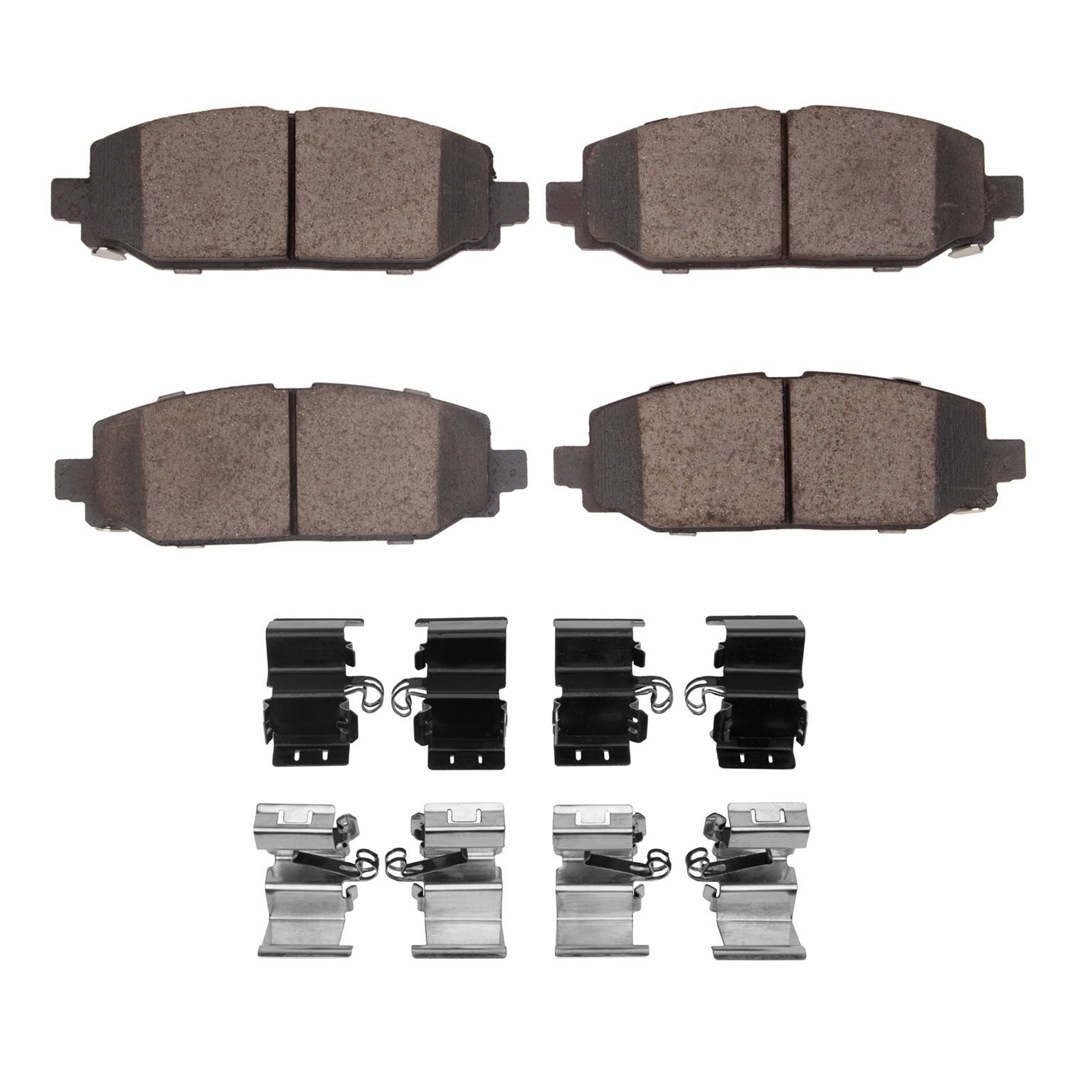 1310-2186-01 3000-Series Ceramic Brake Pads & Hardware Kit, Fits Select Mopar, Position: Rear