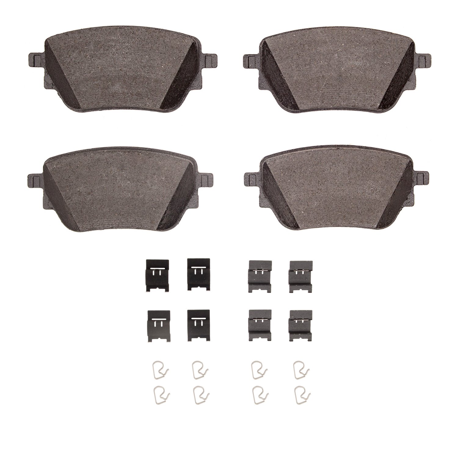 1310-2207-01 3000-Series Ceramic Brake Pads & Hardware Kit, Fits Select Mercedes-Benz, Position: Rear