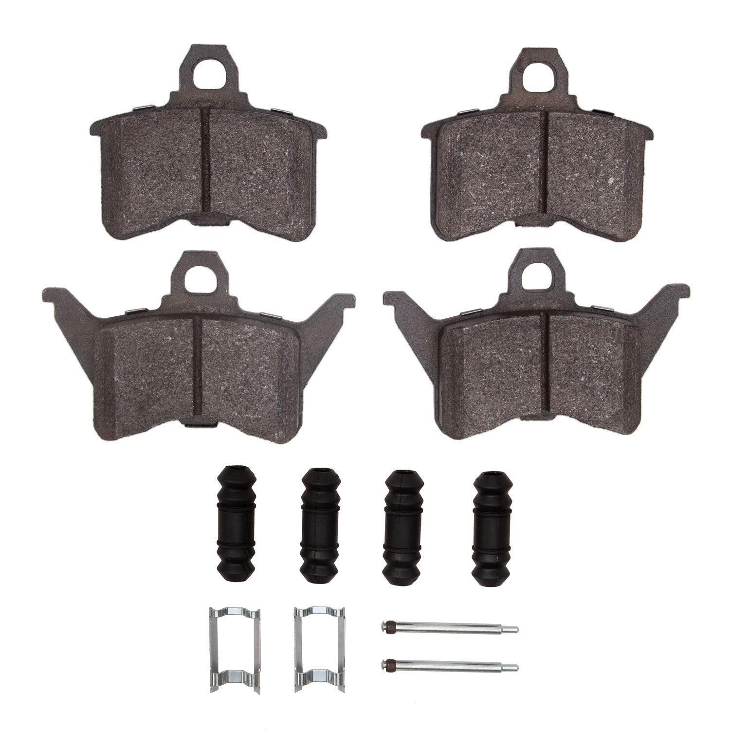 1311-0386-01 3000-Series Semi-Metallic Brake Pads & Hardware Kit, 1988-1990 Mopar, Position: Rear