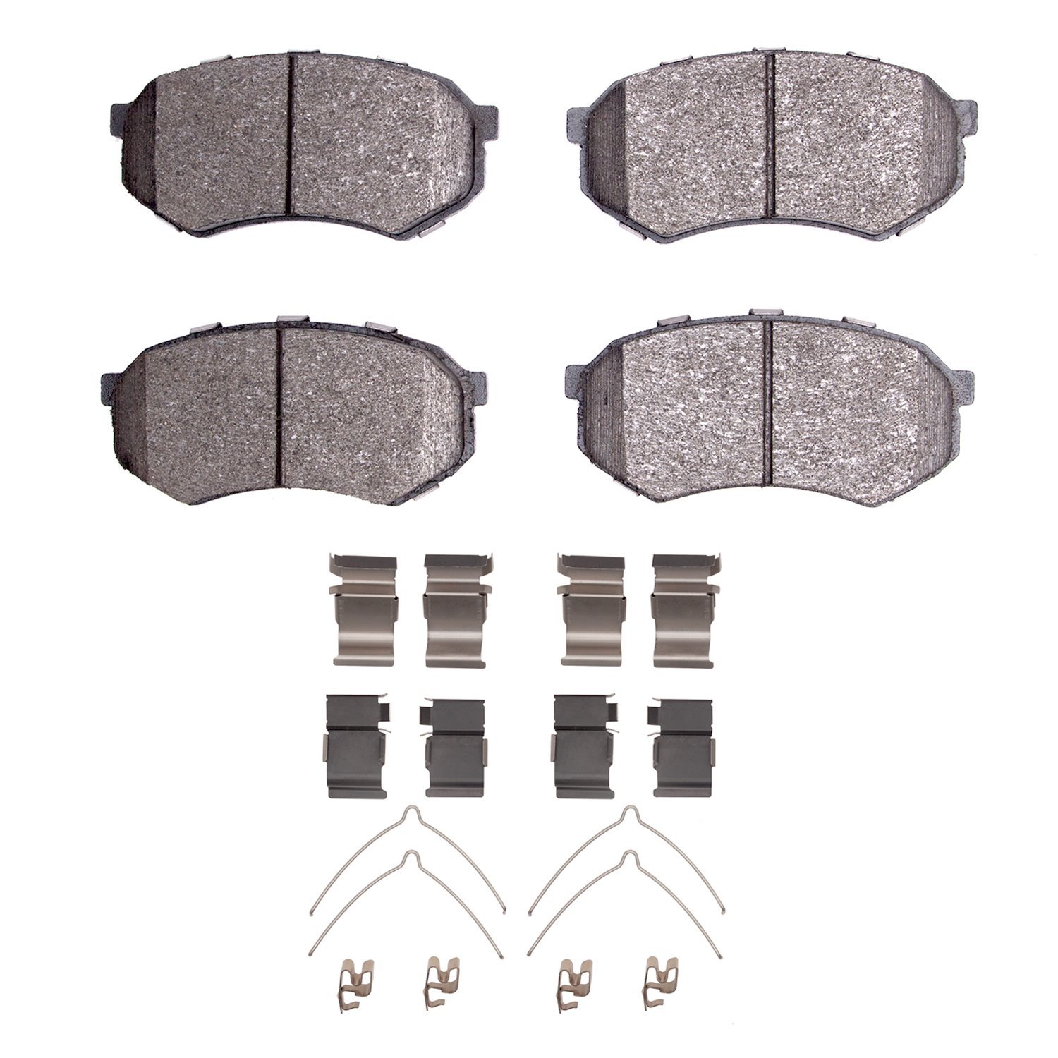 1311-0389-01 3000-Series Semi-Metallic Brake Pads & Hardware Kit, 1983-1995 Multiple Makes/Models, Position: Front