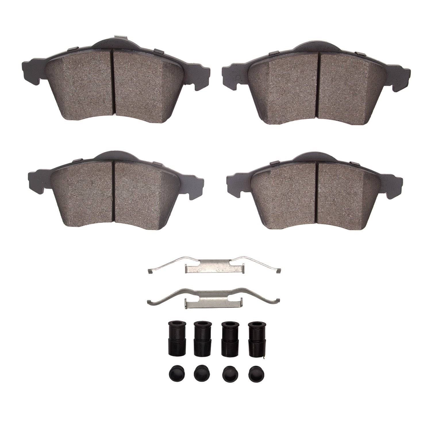 1311-0705-01 3000-Series Semi-Metallic Brake Pads & Hardware Kit, 1996-1996 Audi/Volkswagen, Position: Front