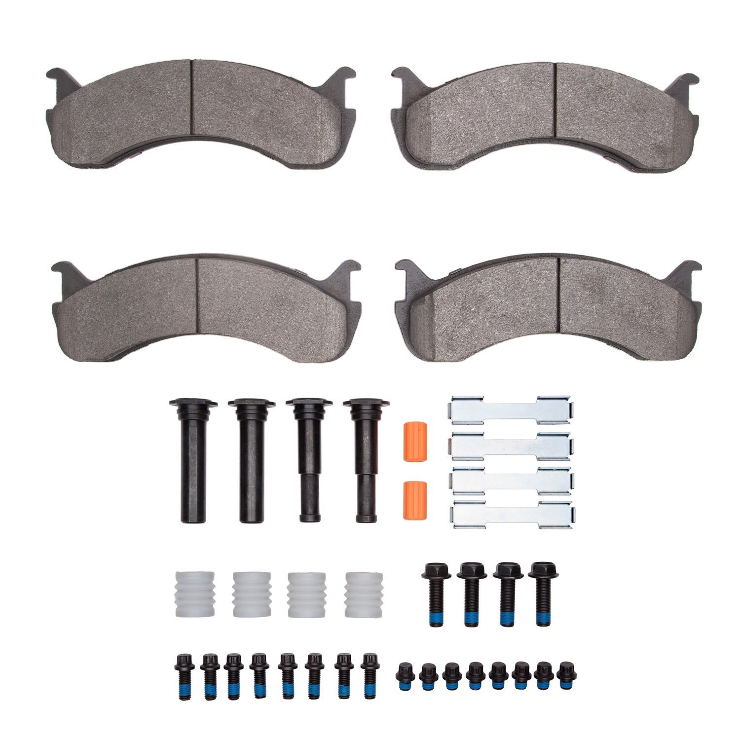 1311-0786-11 3000-Series Semi-Metallic Brake Pads & Hardware Kit, Fits Select Multiple Makes/Models, Position: Front,Fr & Rr,Fr,