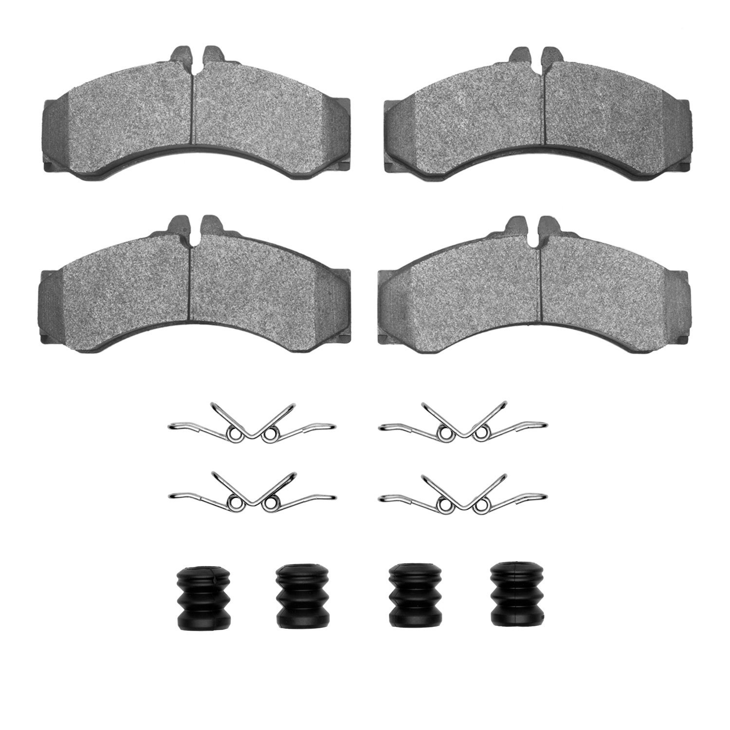 1311-0949-02 3000-Series Semi-Metallic Brake Pads & Hardware Kit, 2002-2006 Multiple Makes/Models, Position: Rr,Front,Fr,Rear