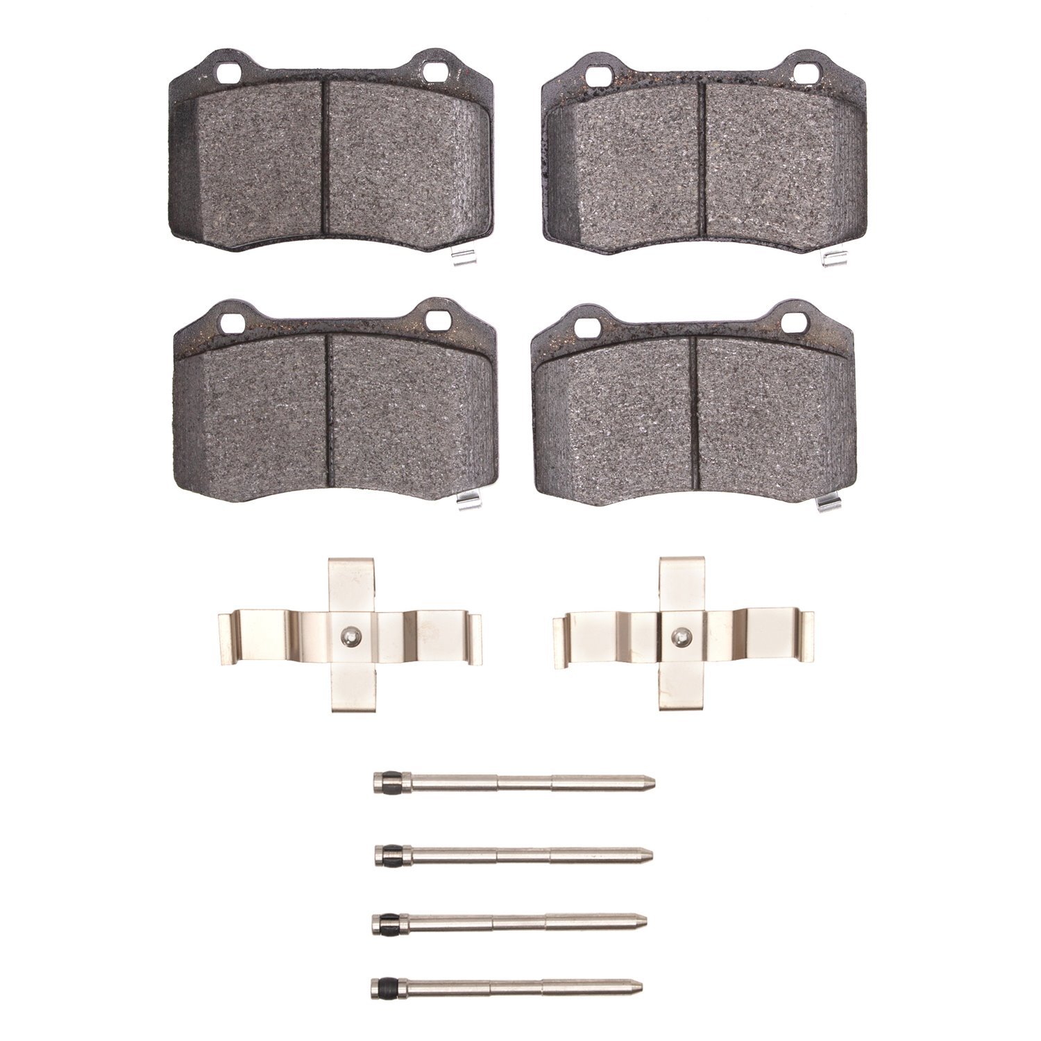 1311-1053-02 3000-Series Semi-Metallic Brake Pads & Hardware Kit, 2010-2016 Kia/Hyundai/Genesis, Position: Rear