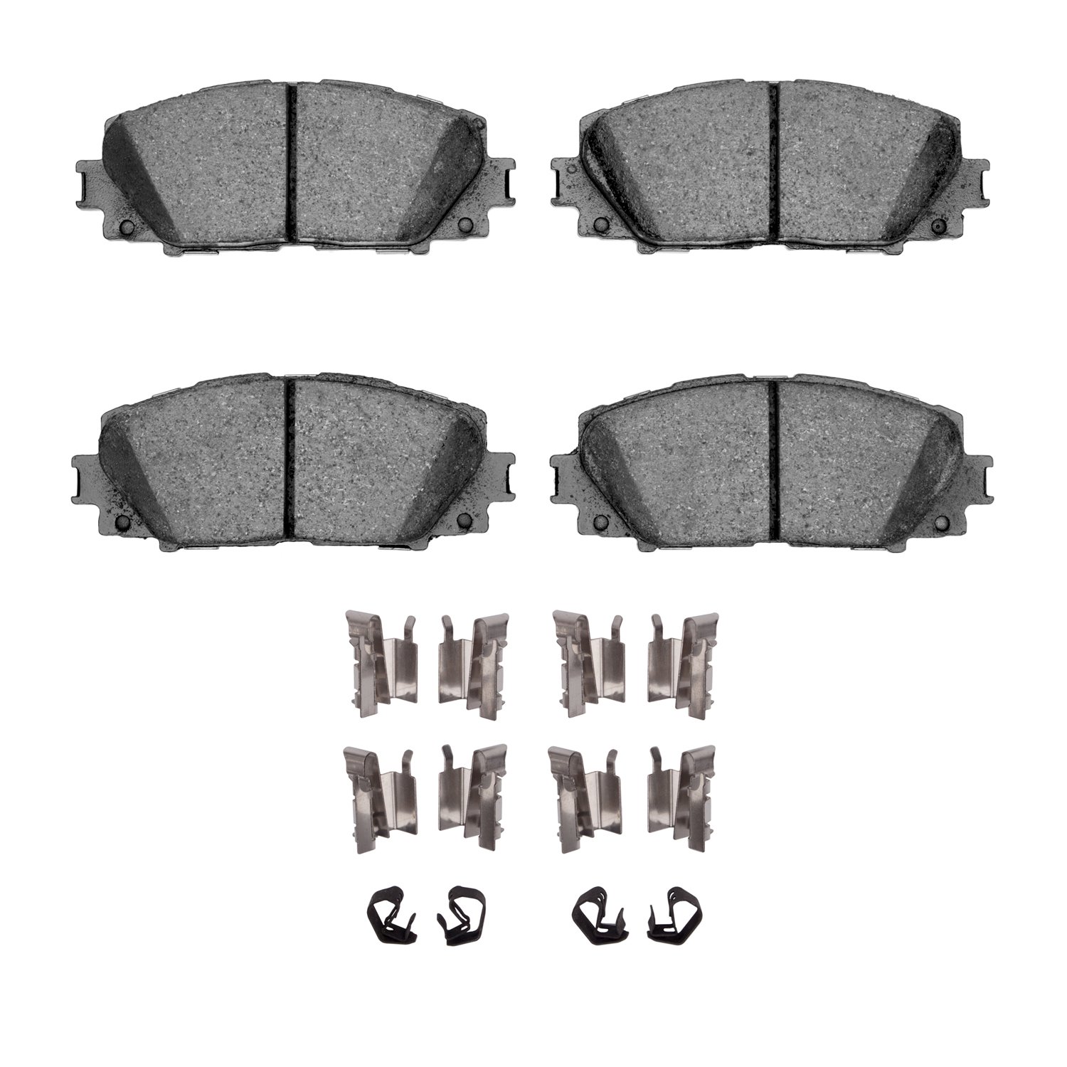 1311-1184-01 3000-Series Semi-Metallic Brake Pads & Hardware Kit, 2006-2019 Lexus/Toyota/Scion, Position: Front