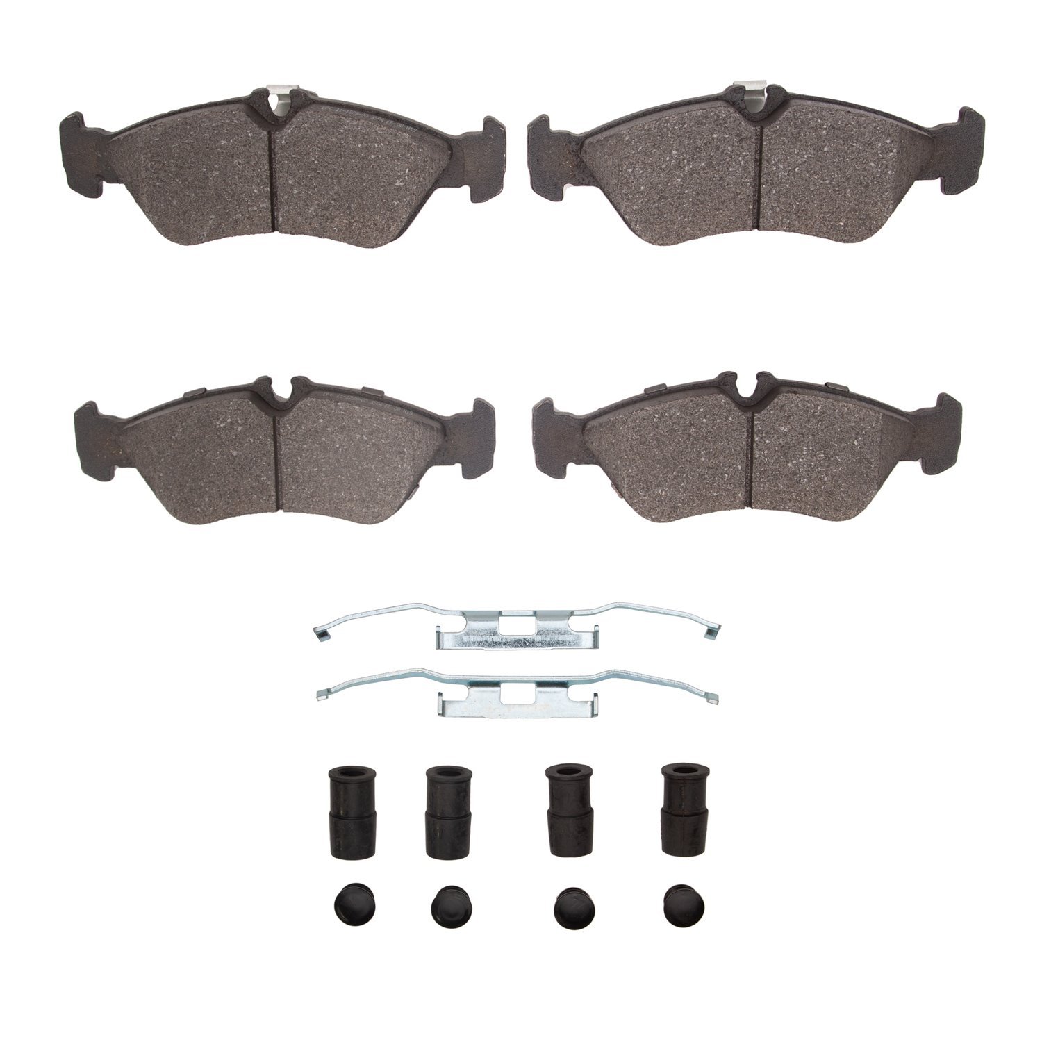 1311-1229-01 3000-Series Semi-Metallic Brake Pads & Hardware Kit, 2002-2006 Multiple Makes/Models, Position: Rear,Rr