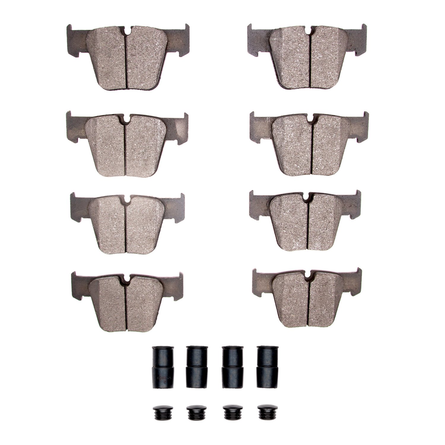 1311-1289-01 3000-Series Semi-Metallic Brake Pads & Hardware Kit, 2007-2014 Mercedes-Benz, Position: Front