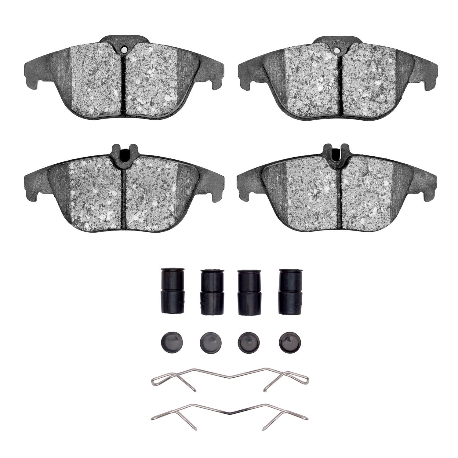 1311-1341-11 3000-Series Semi-Metallic Brake Pads & Hardware Kit, 2009-2015 Mercedes-Benz, Position: Rear