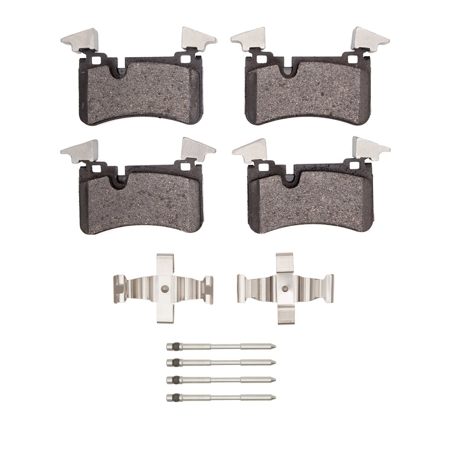 1311-1373-01 3000-Series Semi-Metallic Brake Pads & Hardware Kit, 2007-2013 Mercedes-Benz, Position: Rear
