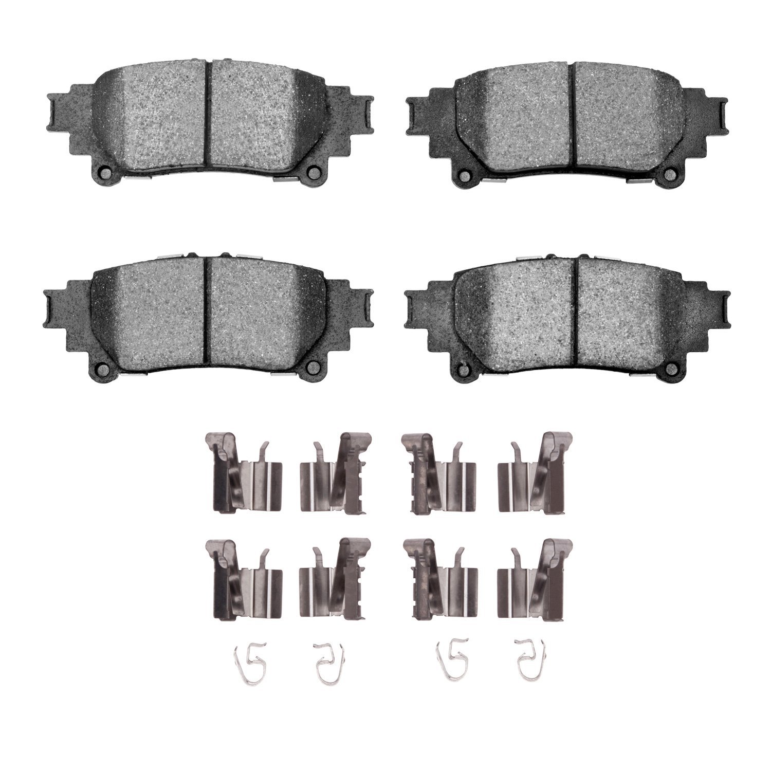 1311-1391-01 3000-Series Semi-Metallic Brake Pads & Hardware Kit, 2010-2020 Lexus/Toyota/Scion, Position: Rear