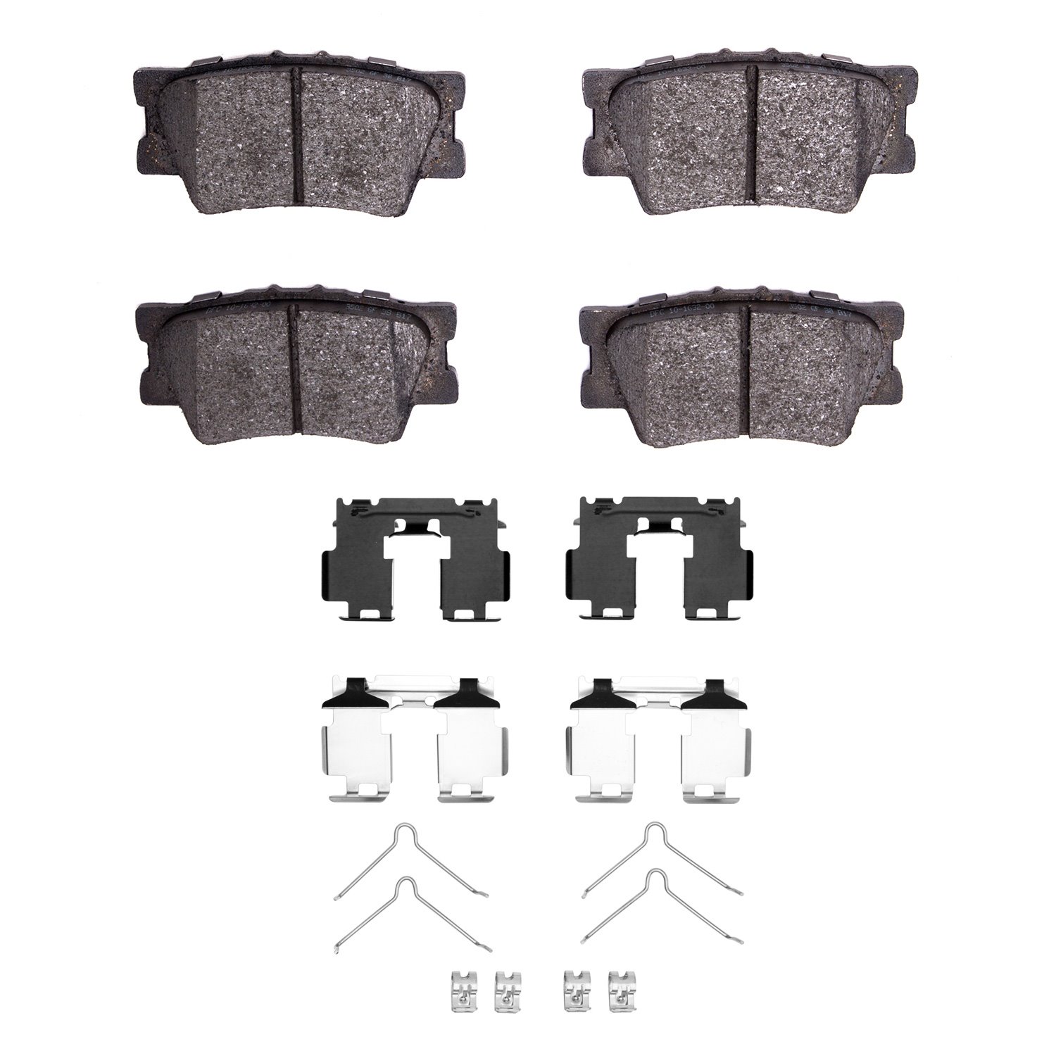 1311-1632-01 3000-Series Semi-Metallic Brake Pads & Hardware Kit, 2006-2018 Lexus/Toyota/Scion, Position: Rear