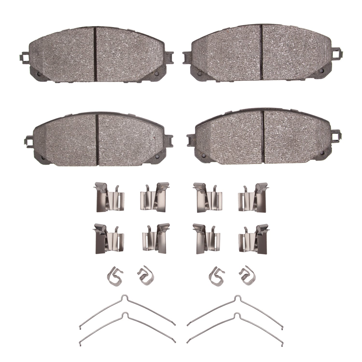 1311-1843-01 3000-Series Semi-Metallic Brake Pads & Hardware Kit, Fits Select Mopar, Position: Front