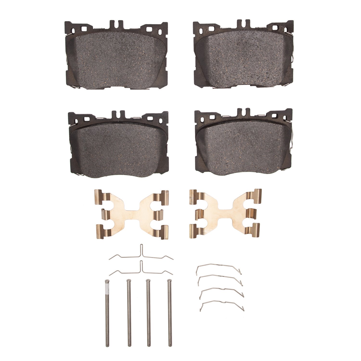 1311-1871-01 3000-Series Semi-Metallic Brake Pads & Hardware Kit, Fits Select Mercedes-Benz, Position: Front