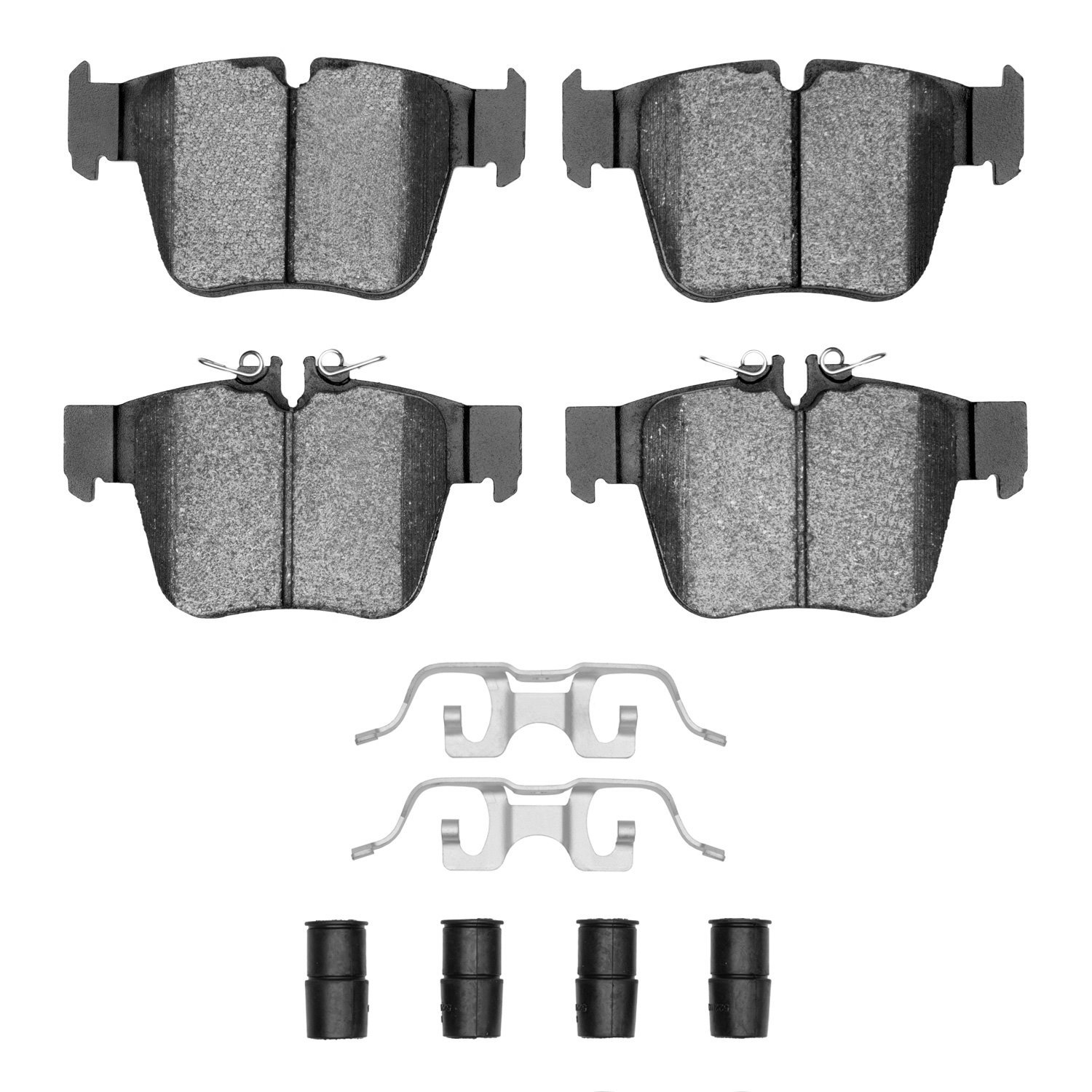 1311-1872-01 3000-Series Semi-Metallic Brake Pads & Hardware Kit, Fits Select Mercedes-Benz, Position: Rear