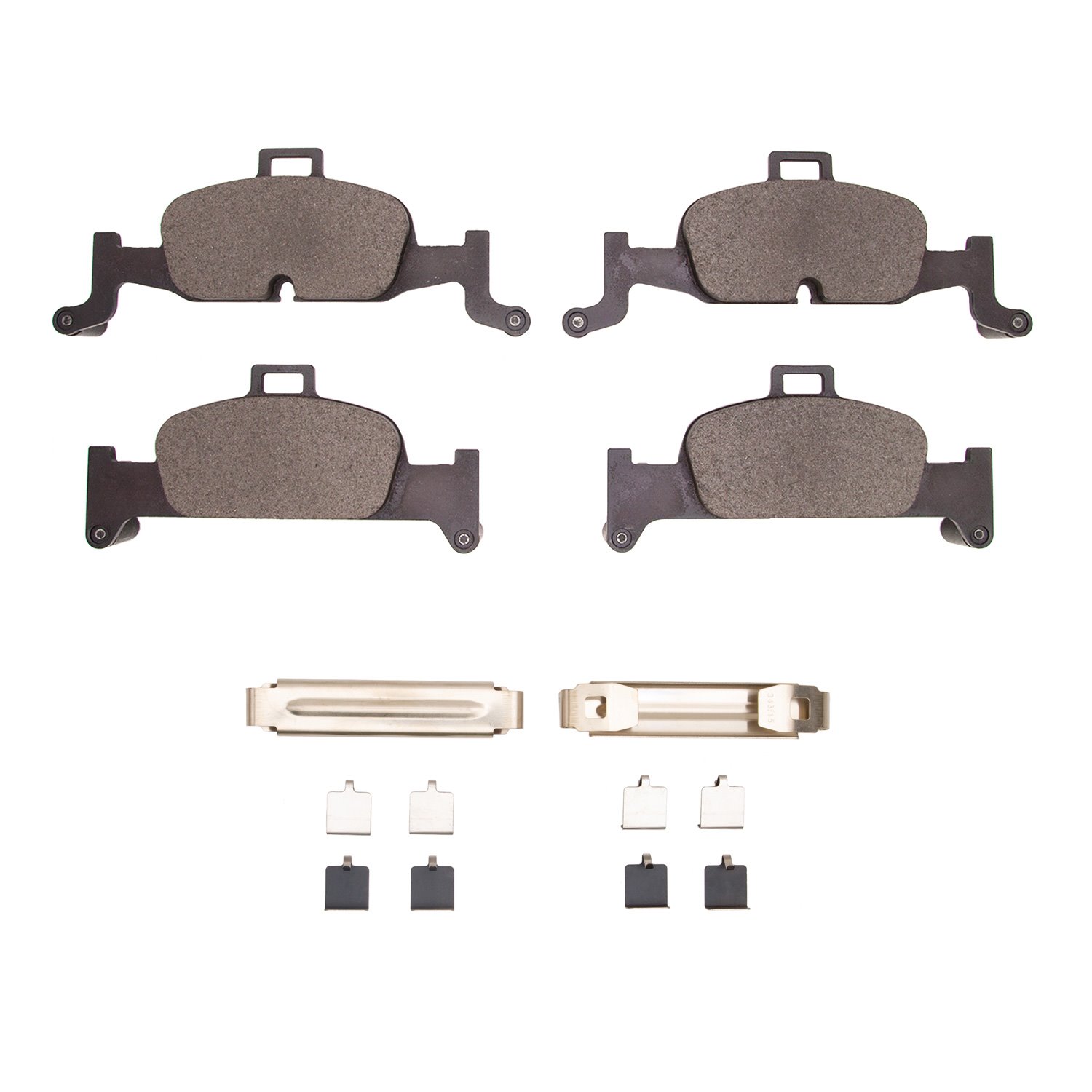 1311-1897-01 3000-Series Semi-Metallic Brake Pads & Hardware Kit, Fits Select Audi/Volkswagen, Position: Front