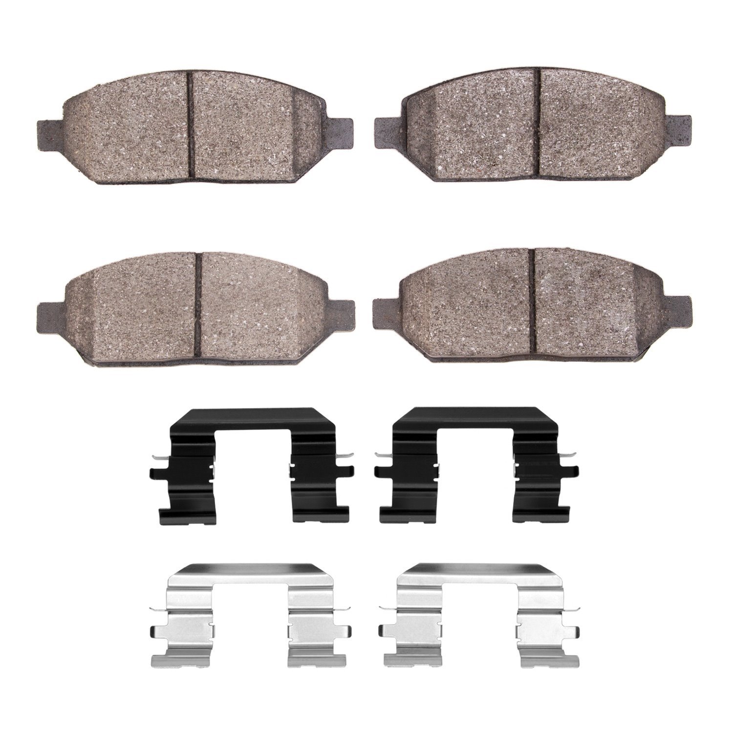 1311-2024-01 3000-Series Semi-Metallic Brake Pads & Hardware Kit, 2017-2018 GM, Position: Front