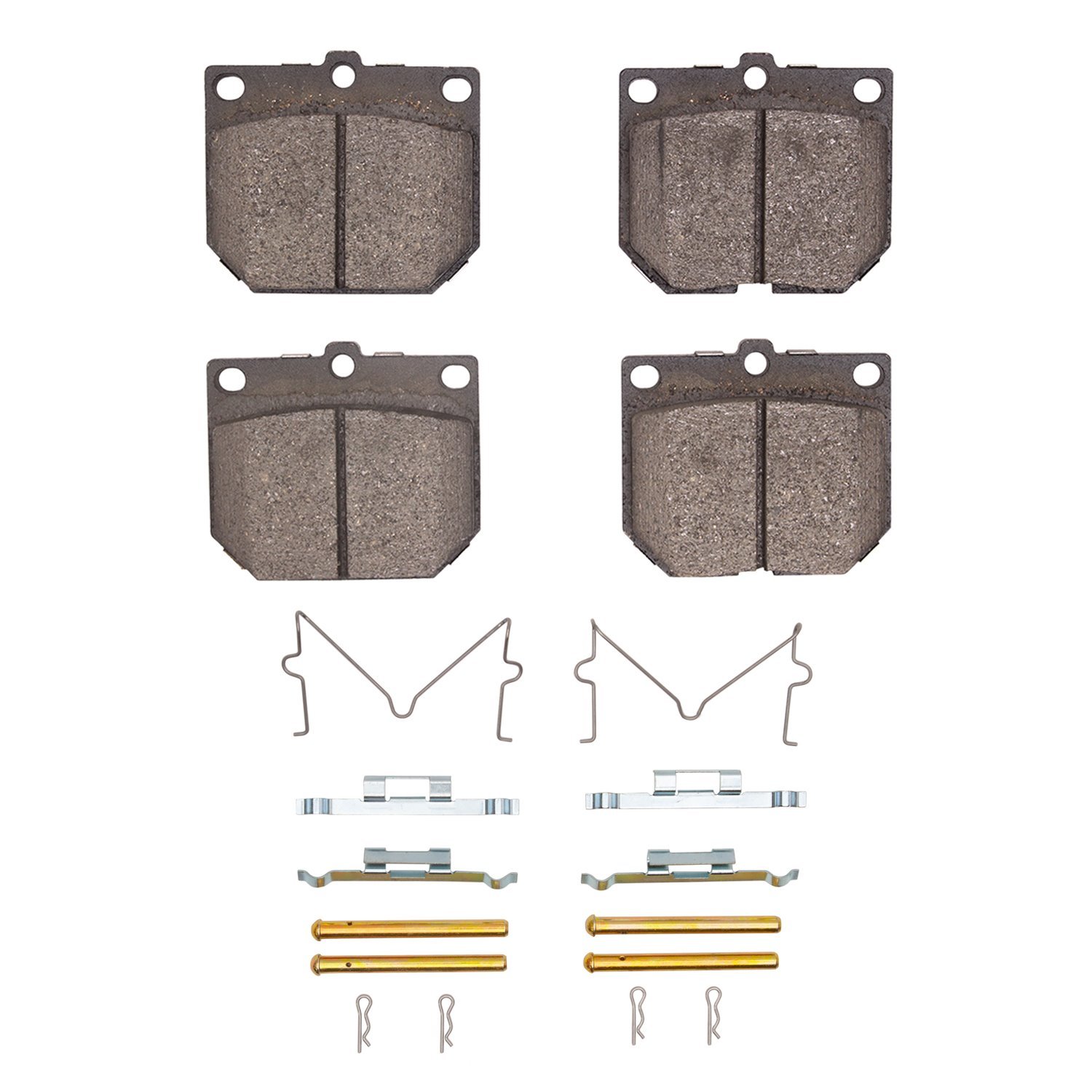 1551-0114-01 5000 Advanced Ceramic Brake Pads & Hardware Kit, 1969-1983 Multiple Makes/Models, Position: Front