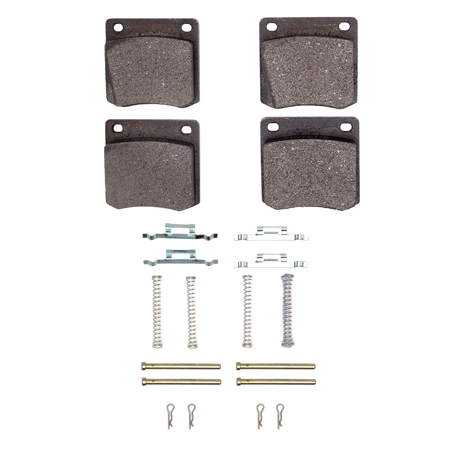 1551-0213-01 5000 Advanced Semi-Metallic Brake Pads & Hardware Kit, 1979-1981 Infiniti/Nissan, Position: Rear